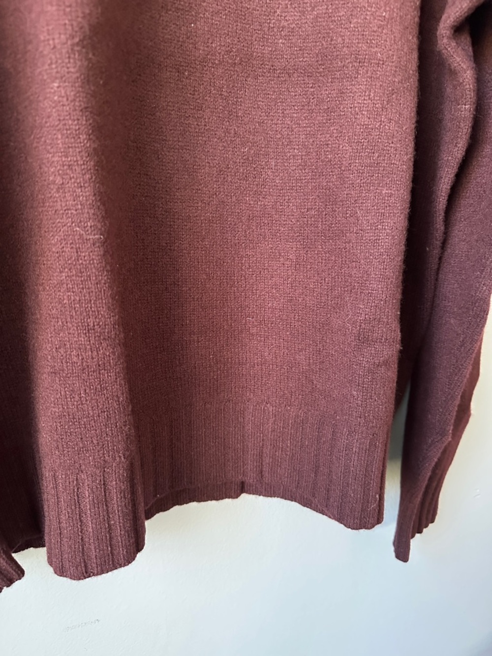 Madewell NWT men's Crewneck Sweater in Deep Burgundy size large - Picture 8 of 10